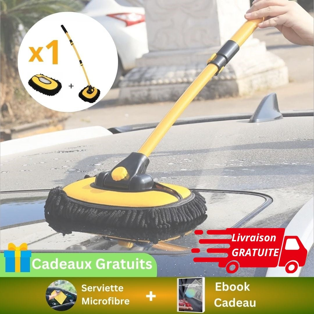 EasyWash Car™ - Brosse à Manche Courbé Télescopique