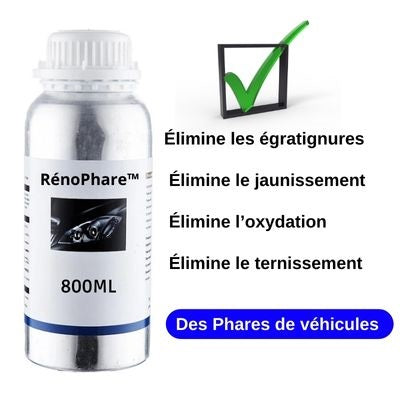 RénoPhare™- Rénovateur pour phares scellés
